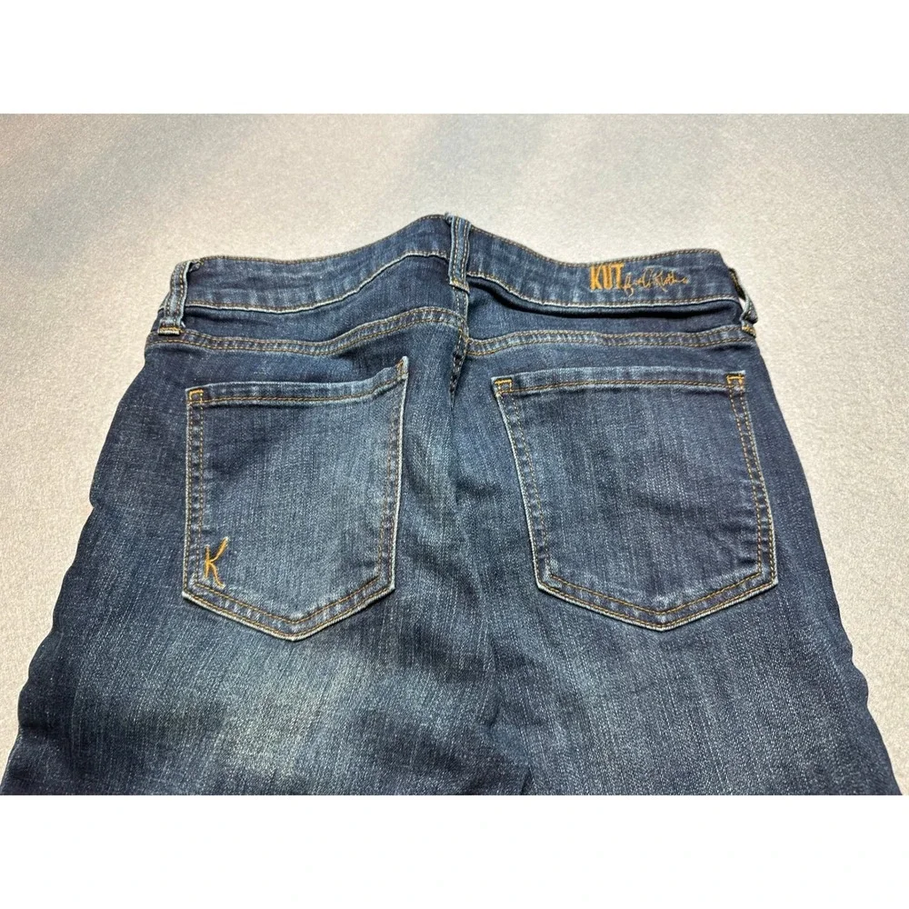 Kut from the Kloth Katy Boyfriend Jeans Dark Wash Blue Denim Size 4 - 125